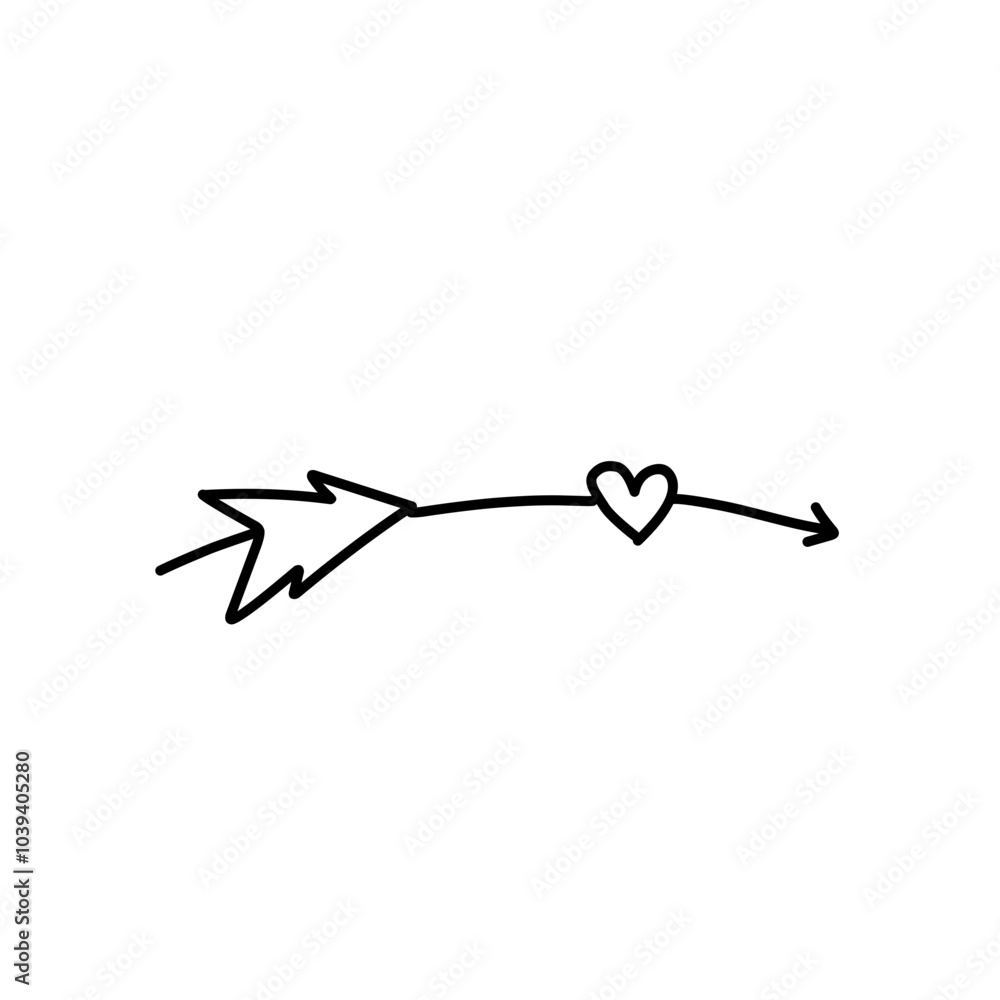 Valentine heart arrow Valentine heart arrow