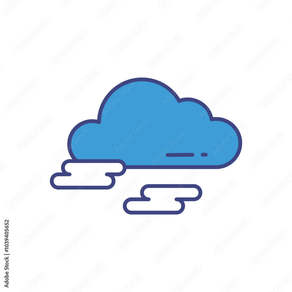 Fog vector icon stock illustration Fog vector icon stock illustration
