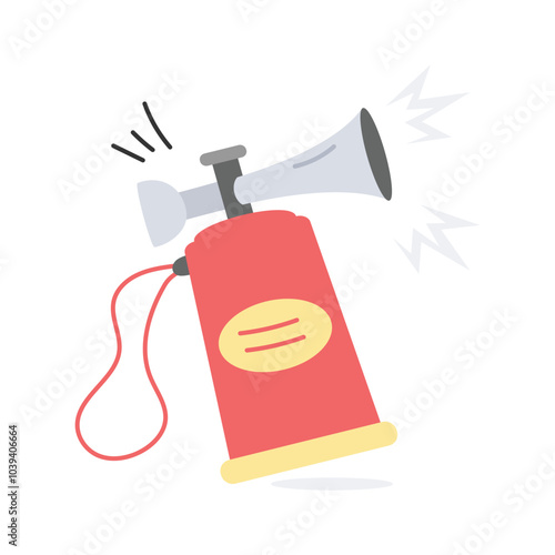 Well designed icon of sports horn in editable style