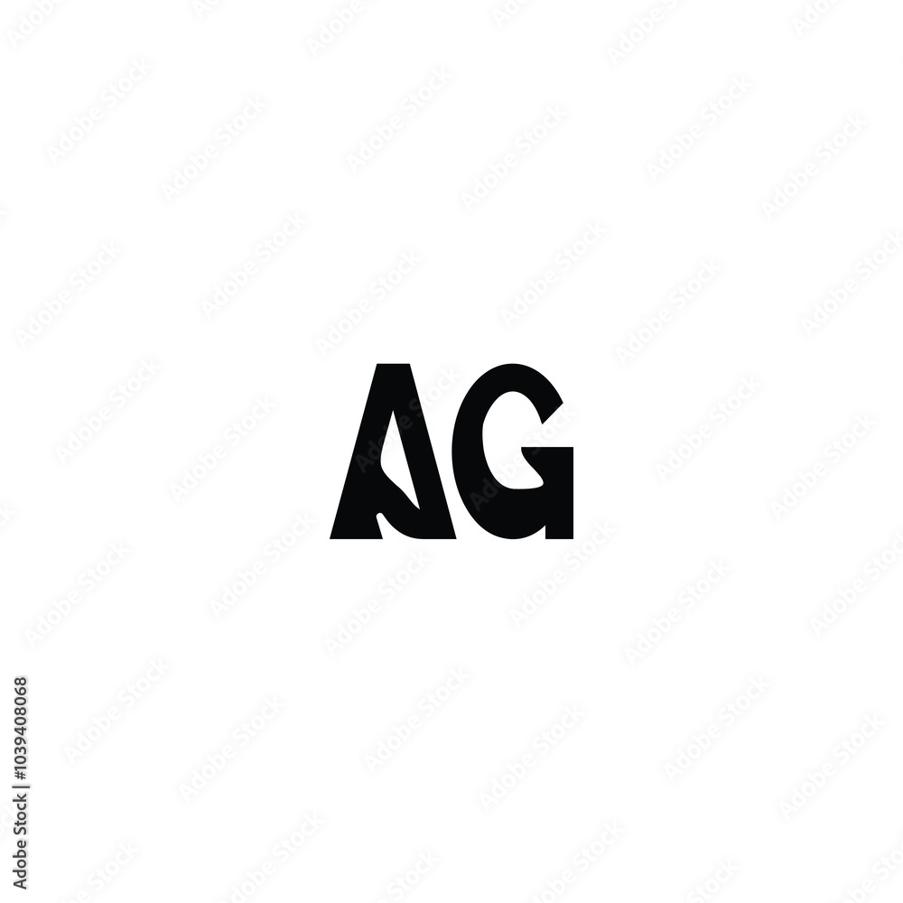 AG monogram logo design letter text name symbol monochrome logotype alphabet character simple logo AG monogram logo design letter text name symbol monochrome logotype alphabet character simple logo