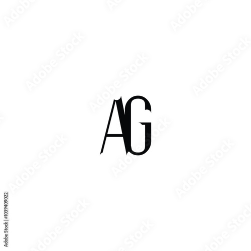 Free Download AG monogram logo design letter text name symbol monochrome logotype alphabet character simple logo - GFXLoad