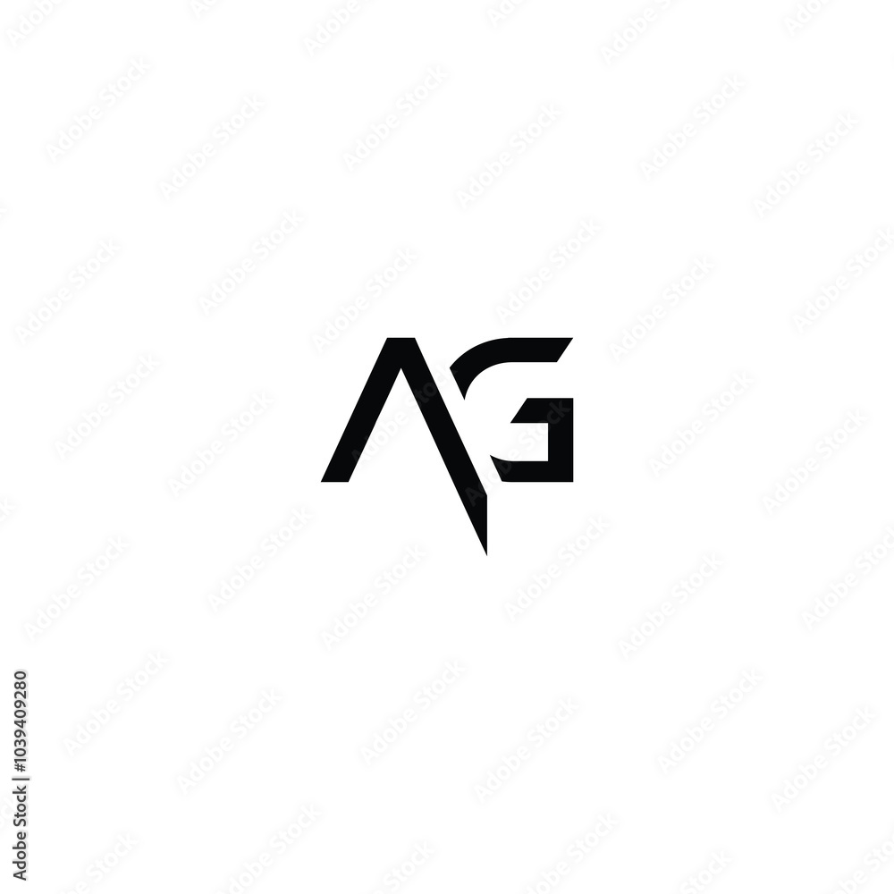 AG monogram logo design letter text name symbol monochrome logotype alphabet character simple logo AG monogram logo design letter text name symbol monochrome logotype alphabet character simple logo