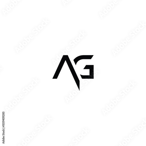 Free Download AG monogram logo design letter text name symbol monochrome logotype alphabet character simple logo - GFXLoad