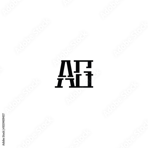 AG monogram logo design letter text name symbol monochrome logotype alphabet character simple logo