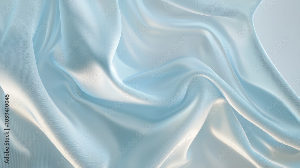 Luxurious Serenity - Pale Blue Silk Backdrop for High-End Skincare | Cinematic Lighting Mockup Photo Luxurious Serenity - Pale Blue Silk Backdrop for High-End Skincare | Cinematic Lighting Mockup Photo