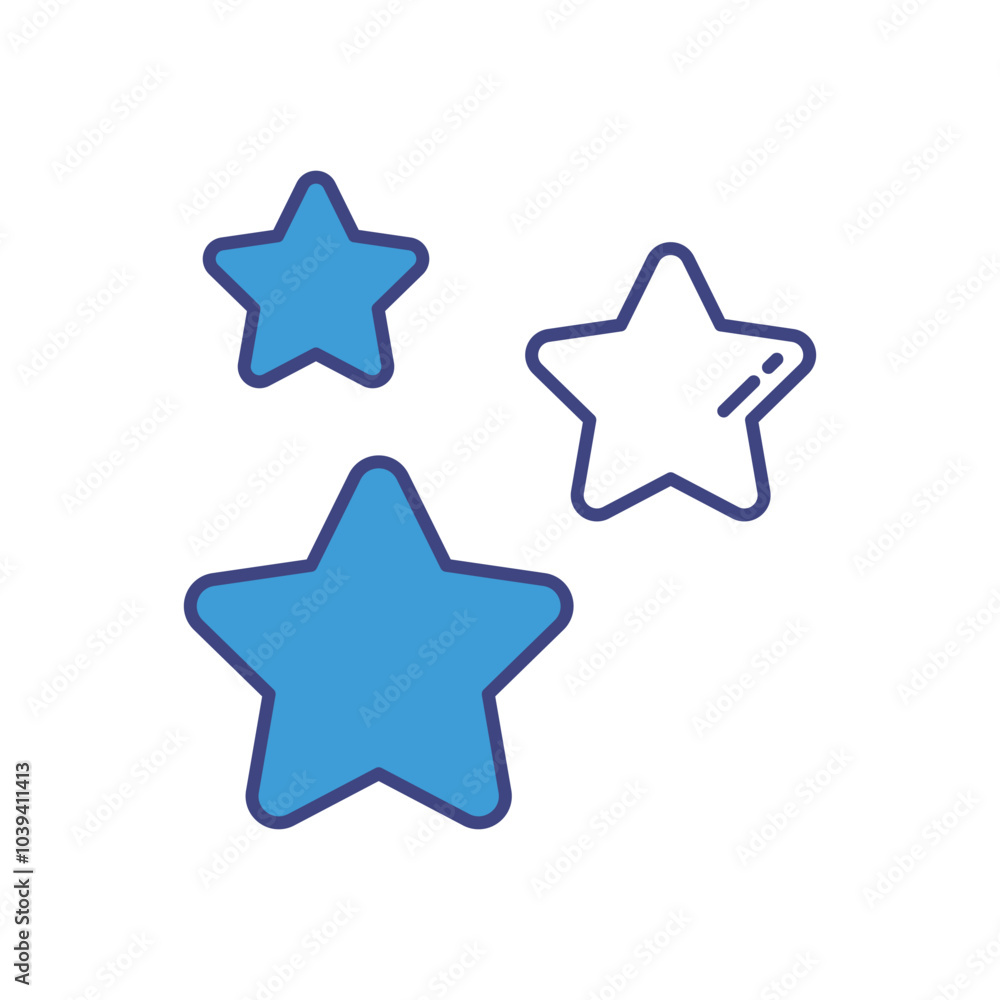Stars vector icon stock illustration Stars vector icon stock illustration