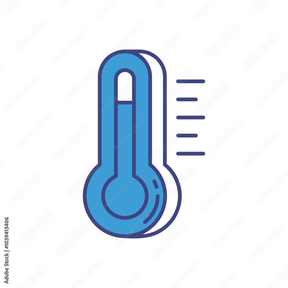 Hot Temperature vector icon stock illustration Hot Temperature vector icon stock illustration