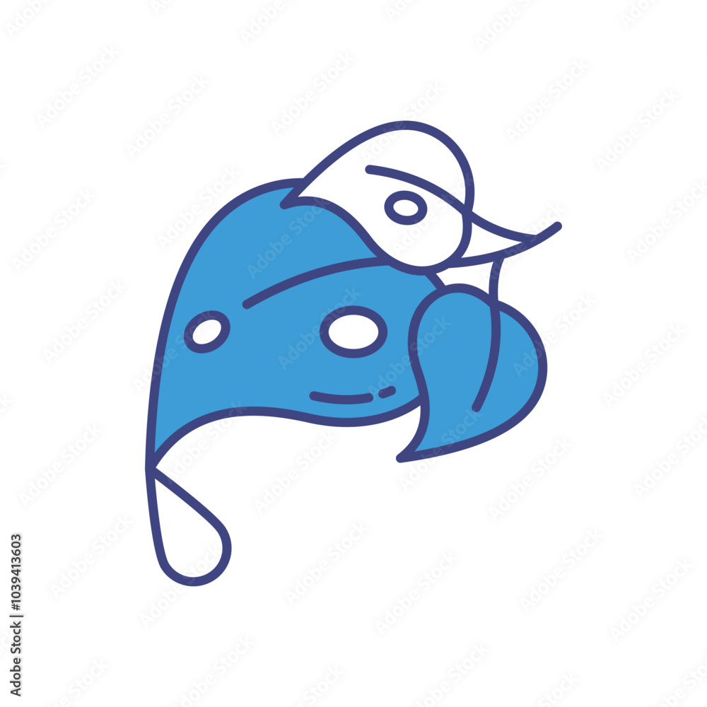 Naklejka premium Dew vector icon stock illustration