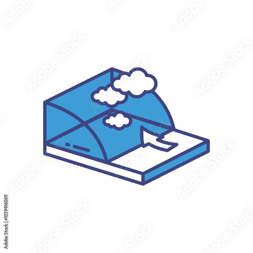 Wallpaper Mural Warm Front vector icon stock illustration Torontodigital.ca