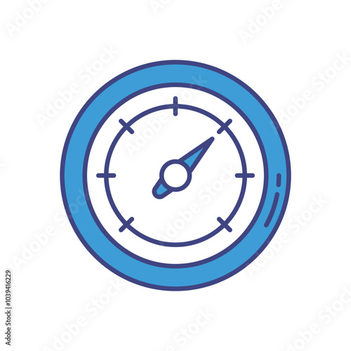 Free Download Barometer vector icon stock illustration - GFXLoad