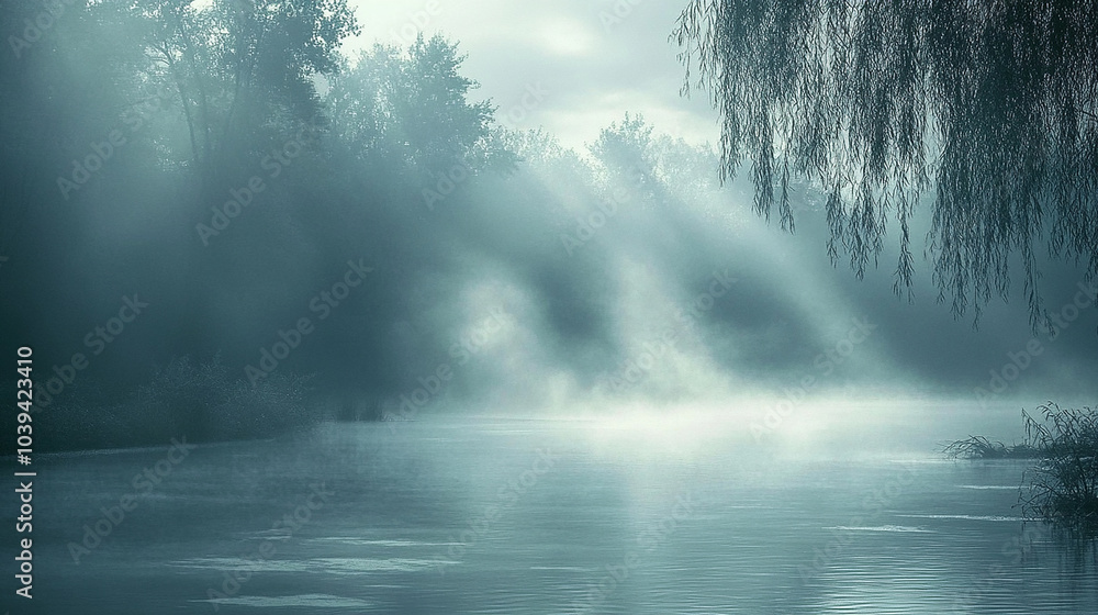Soft mist background foggy and serene feel Soft mist background foggy and serene feel