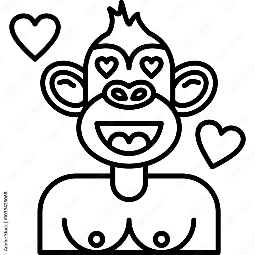 Obraz premium In Love Icon