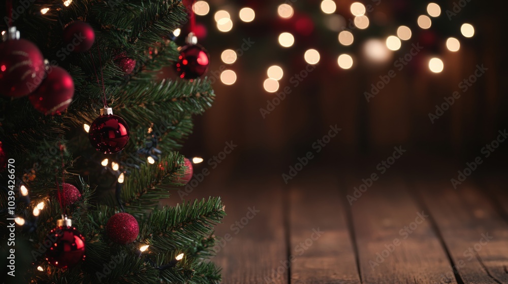Elegant Rustic Christmas Decor with Twinkling Lights Elegant Rustic Christmas Decor with Twinkling Lights