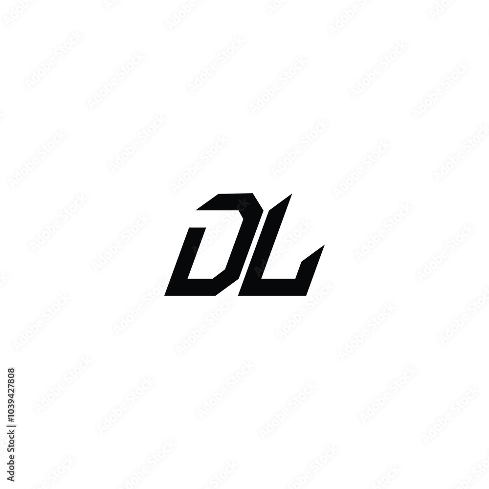 DL monogram logo design letter text name symbol monochrome logotype alphabet character simple logo DL monogram logo design letter text name symbol monochrome logotype alphabet character simple logo