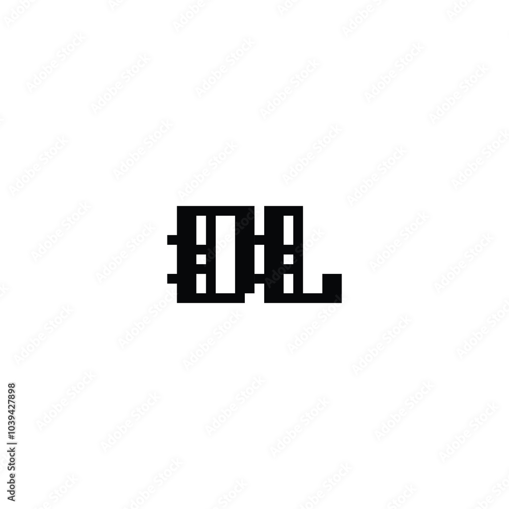 DL monogram logo design letter text name symbol monochrome logotype alphabet character simple logo DL monogram logo design letter text name symbol monochrome logotype alphabet character simple logo