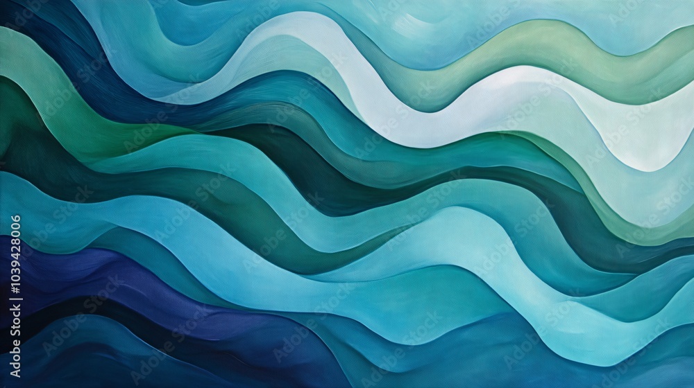 Abstract blue and green wavy background. Abstract blue and green wavy background.