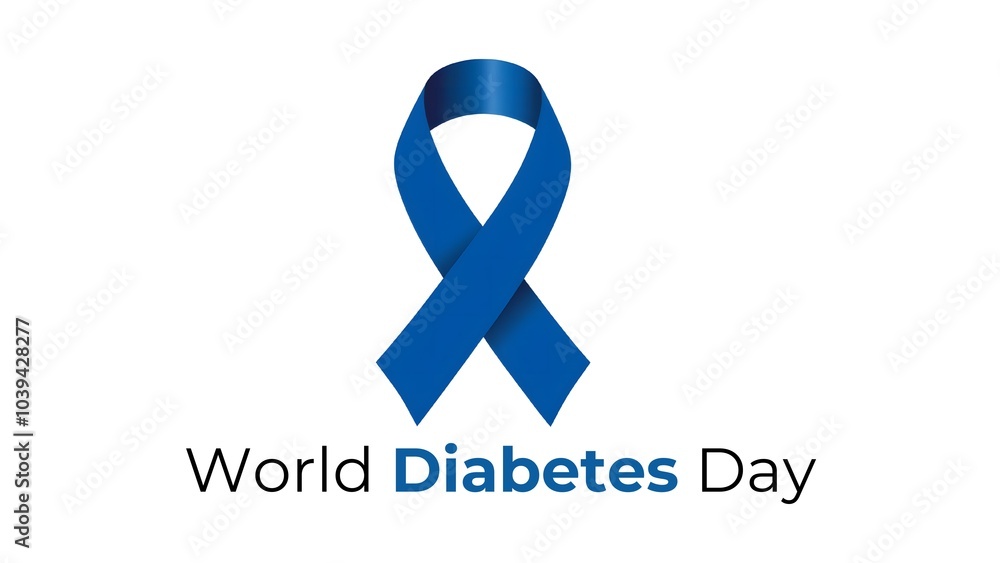 World Diabetes day , Blue ribbon post for World Diabetes Day, November 14. Medical awareness, illness prevention, and diabetes support. World Diabetes day , Blue ribbon post for World Diabetes Day, November 14. Medical awareness, illness prevention, and diabetes support.