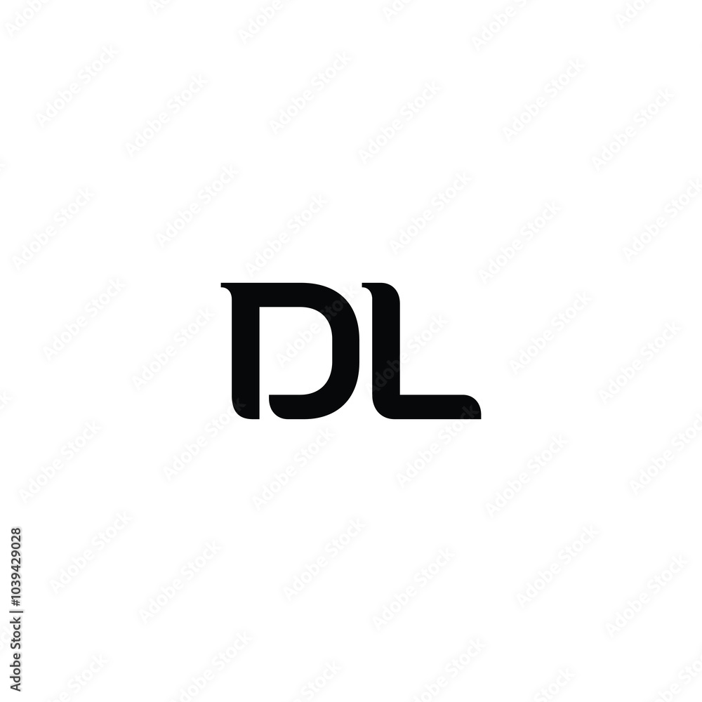 DL monogram logo design letter text name symbol monochrome logotype alphabet character simple logo DL monogram logo design letter text name symbol monochrome logotype alphabet character simple logo