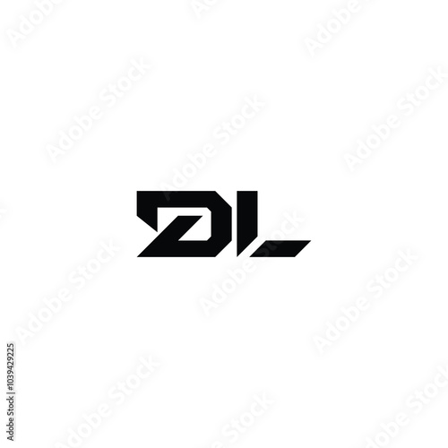 Free Download DL monogram logo design letter text name symbol monochrome logotype alphabet character simple logo - GFXLoad