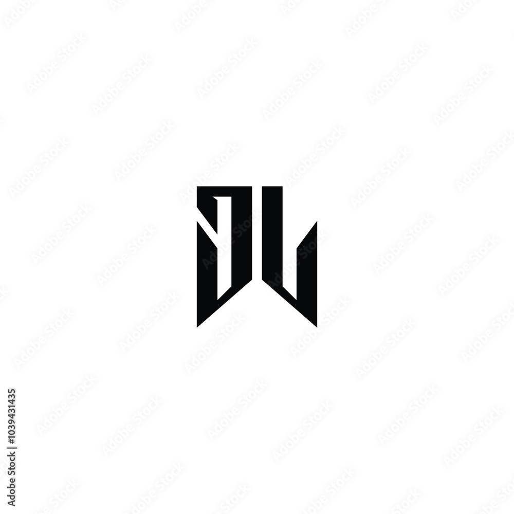 DL monogram logo design letter text name symbol monochrome logotype alphabet character simple logo DL monogram logo design letter text name symbol monochrome logotype alphabet character simple logo