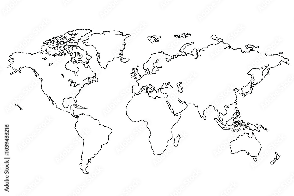 World map Outline, Linear Doodle Drawing. for website layouts,background,education, precise,customizable,Travel worldwide,map silhouette backdrop,earth geography, political,reports. World map Outline, Linear Doodle Drawing. for website layouts,background,education, precise,customizable,Travel worldwide,map silhouette backdrop,earth geography, political,reports.