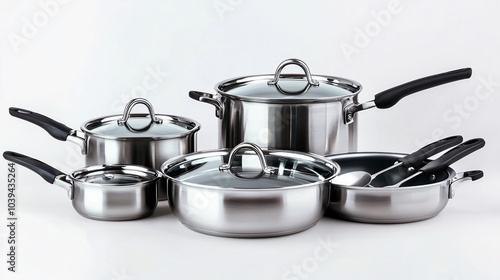 A pristine cookware collection highlights safe, non-toxic cooking solutions for health-minded culinary enthusiasts.