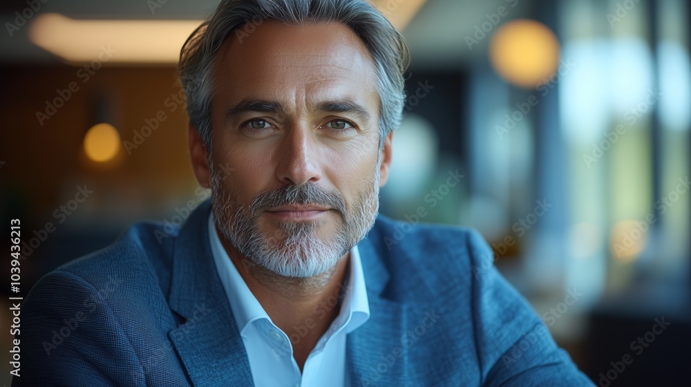 A portrait of CEO businessman a confident, mature businessman, modern office. A portrait of CEO businessman a confident, mature businessman, modern office.
