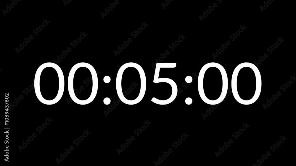 20 seconds stopwatch on black background 20 seconds stopwatch on black background