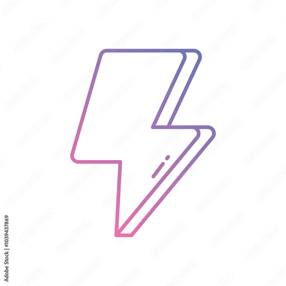 Lightning Bolt vector icon stock illustration Lightning Bolt vector icon stock illustration