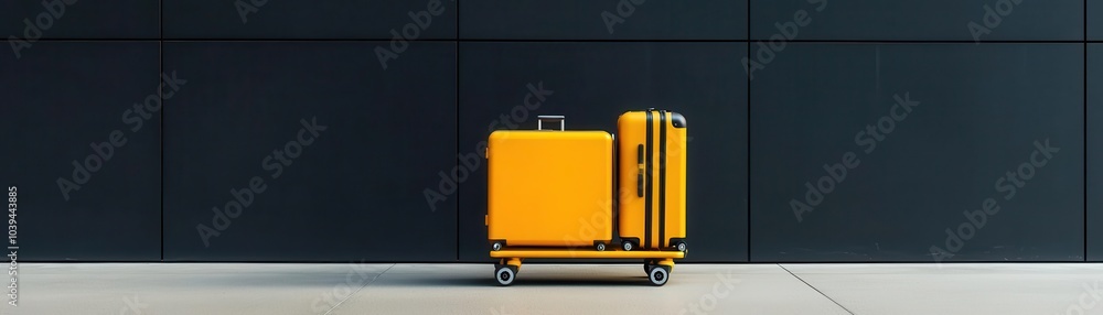 Luggage cart with a tracking circuit, offering convenience and security at airports, cart circuit, luggage tracking Luggage cart with a tracking circuit, offering convenience and security at airports, cart circuit, luggage tracking