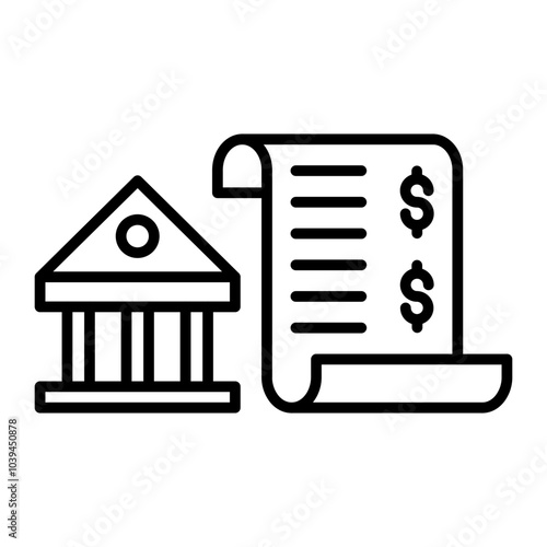 Bank Statement.line icon