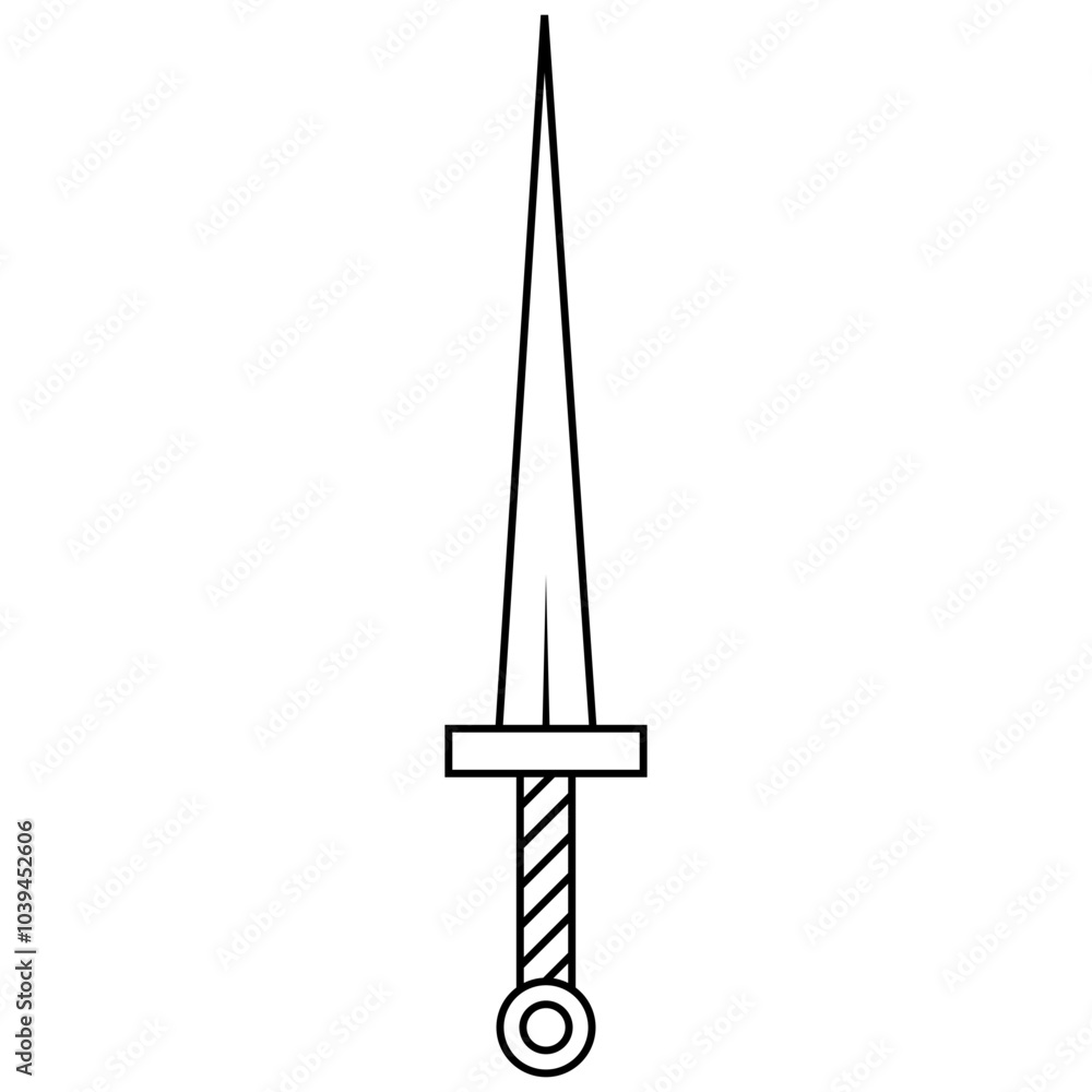 Fototapeta premium Linear Sword Vector