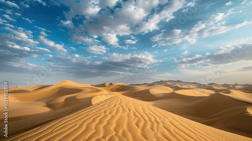 Expansive Desert Landscape Under Dramatic Sky