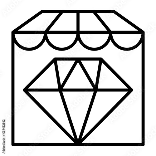Jewelry Store.line icon