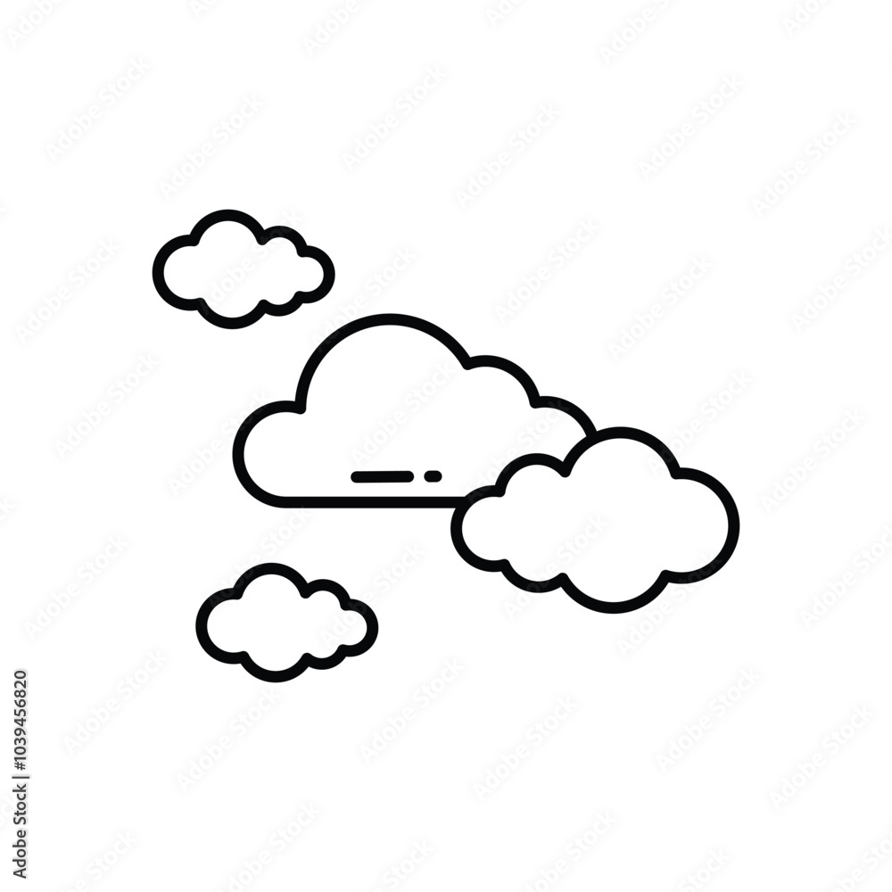 Cloud vector icon stock illustration Cloud vector icon stock illustration