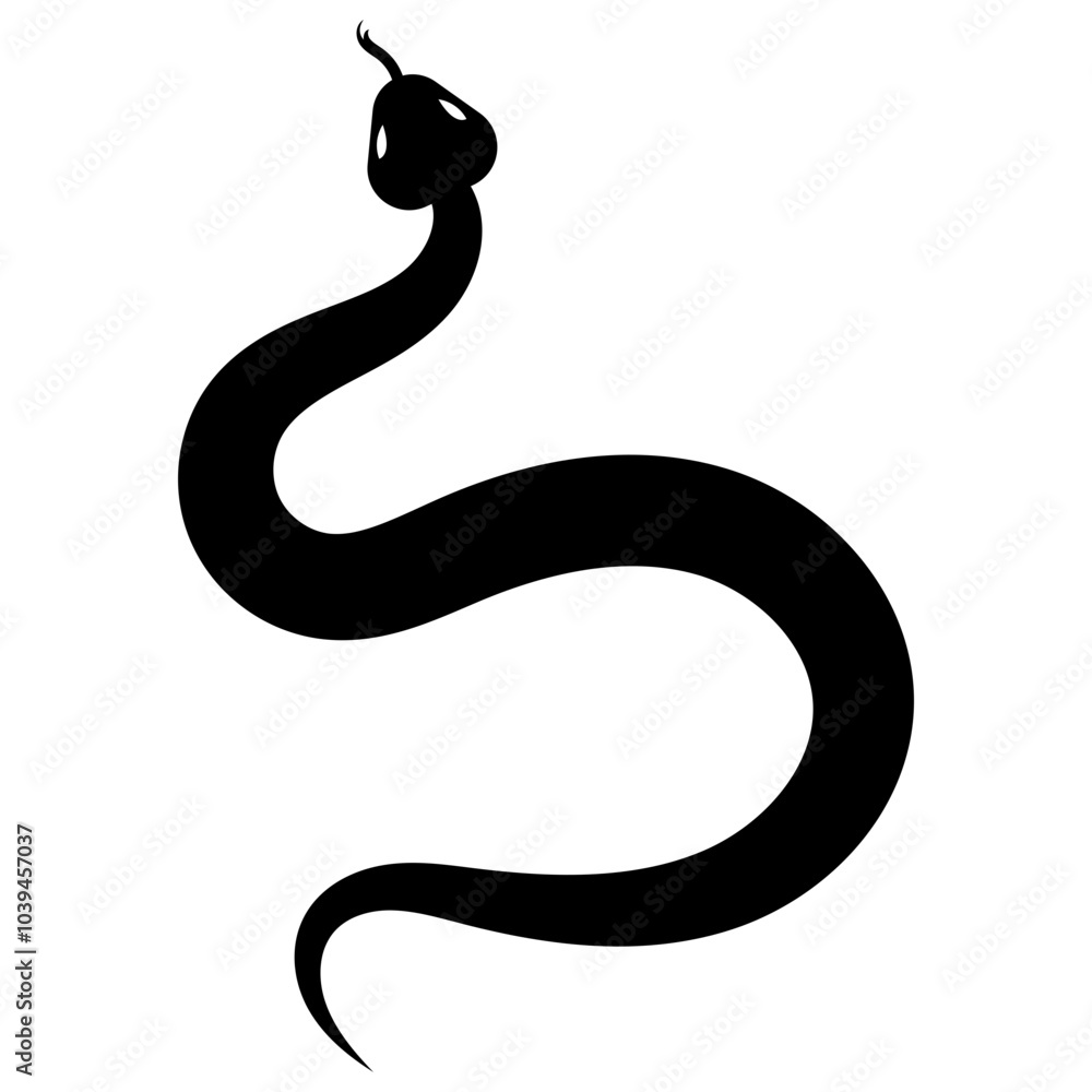 Snake Silhouette Snake Silhouette
