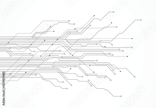 Abstract background with technology circuit board texture. Electronic motherboard illustration. Communication and engineering concept. Vector illustration