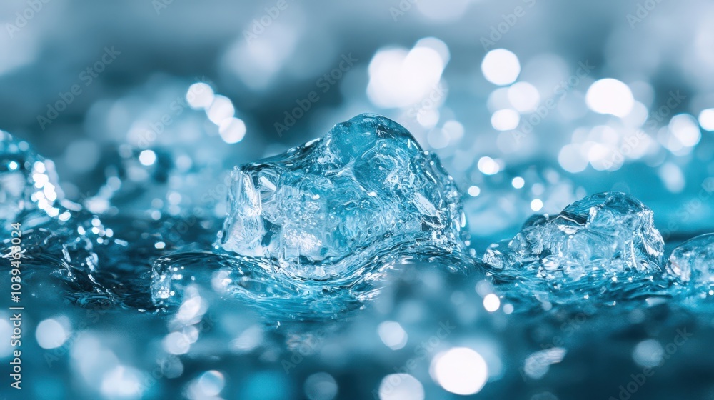 Sparkling ice crystals in a frozen winter wonderland Sparkling ice crystals in a frozen winter wonderland