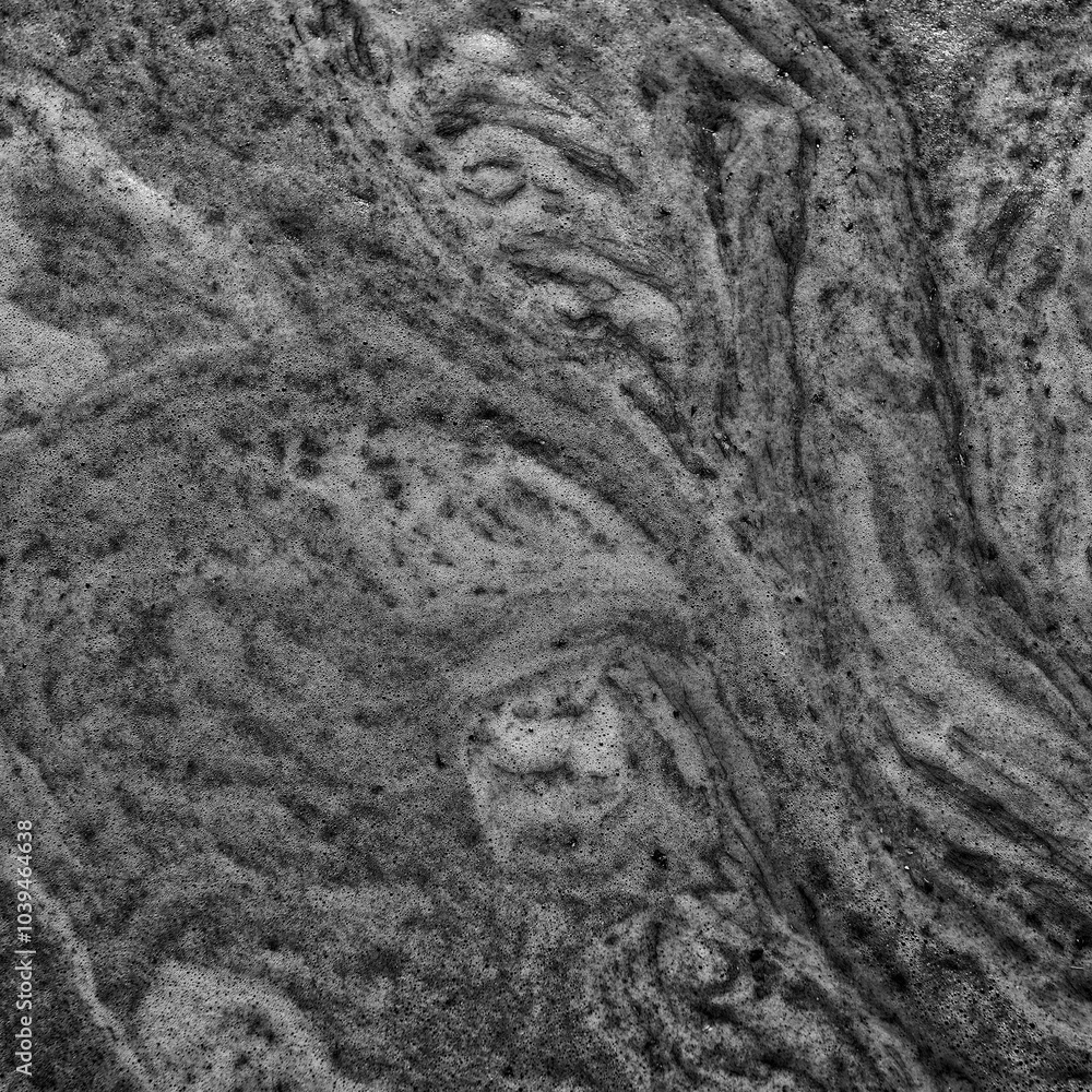 FOAM - The wrinkled surface of foaming sea water FOAM - The wrinkled surface of foaming sea water