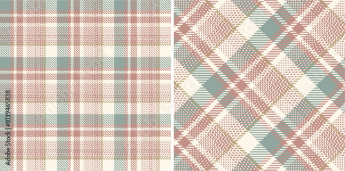 Vector checkered pattern. Tartan, textured seamless twill for flannel shirts, duvet covers, other autumn winter textile mills. Vector Format