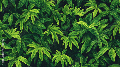 Tropical plant leaf background high-definition 