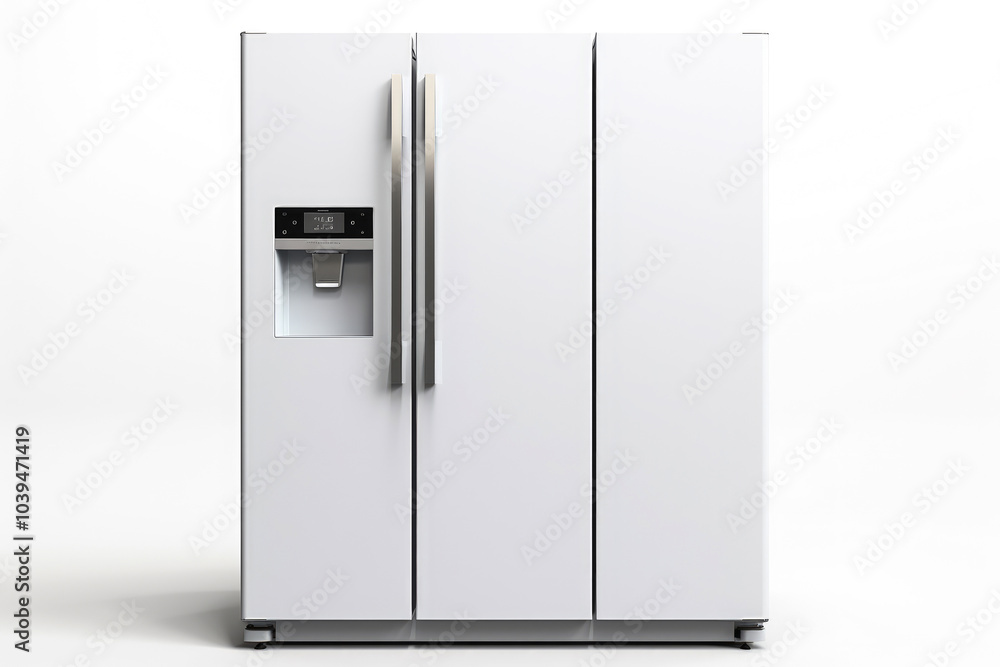 generated Illustration of home refrigerator. white home fridge isolated on white background generated Illustration of home refrigerator. white home fridge isolated on white background