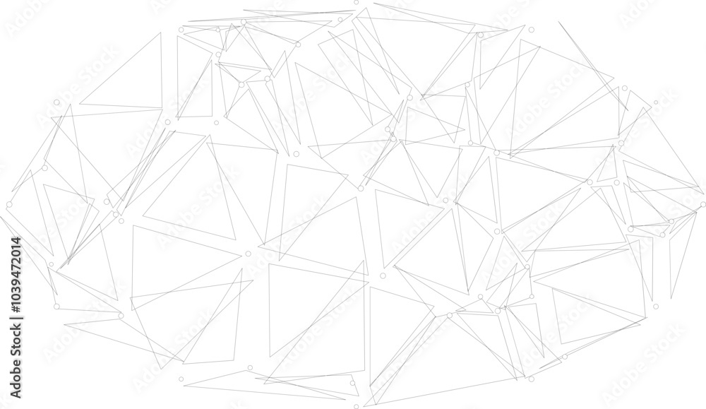 Polygonal network connection line technology Polygonal network connection line technology