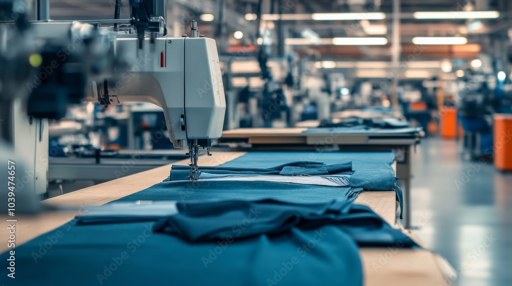 Fototapeta premium High-Quality Clothing Production with Automated Machines