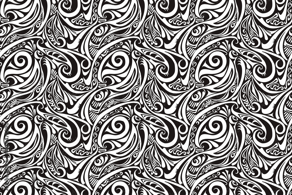 maori seamless texture pattern. background for cloth maori seamless texture pattern. background for cloth
