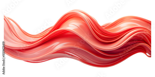 abstract red wave curve lines designs on white background