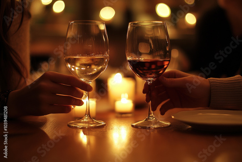 Romantic Candlelit Dinner with Wine