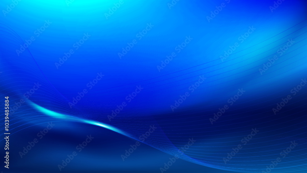 Abstract blue hitech technology background with curve lines and glowing light. Vector illustration. Abstract blue hitech technology background with curve lines and glowing light. Vector illustration.