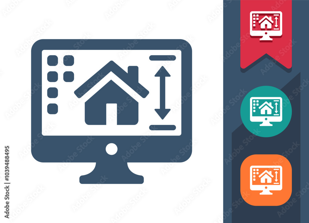 Real Estate, Architecture, Construction Icon Real Estate, Architecture, Construction Icon