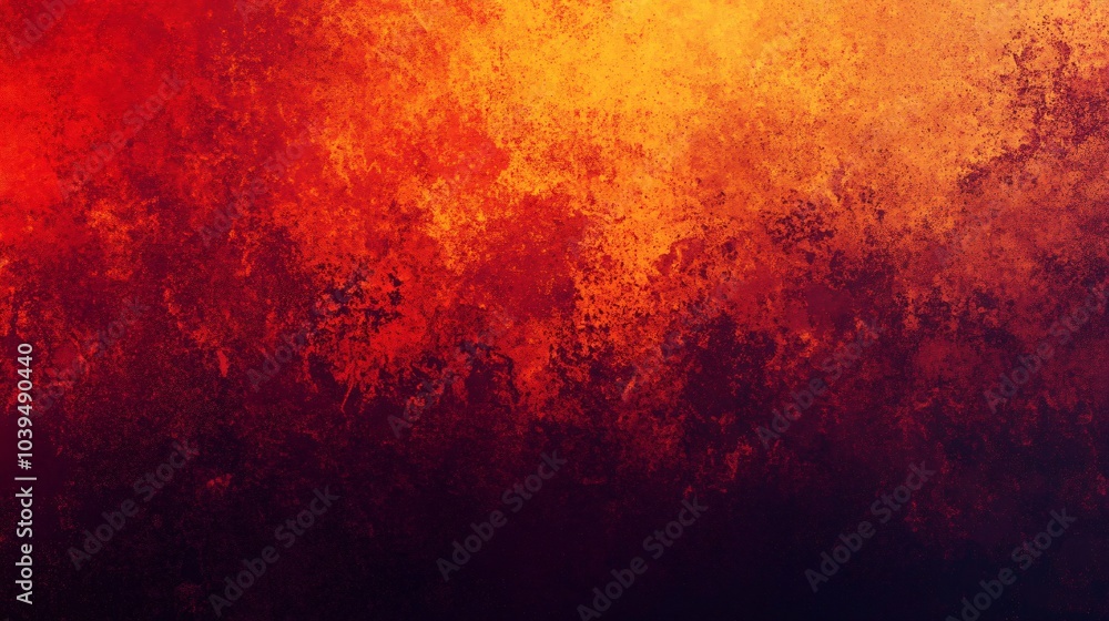 Abstract textured background with red, orange, and yellow hues, fading to black. Abstract textured background with red, orange, and yellow hues, fading to black.